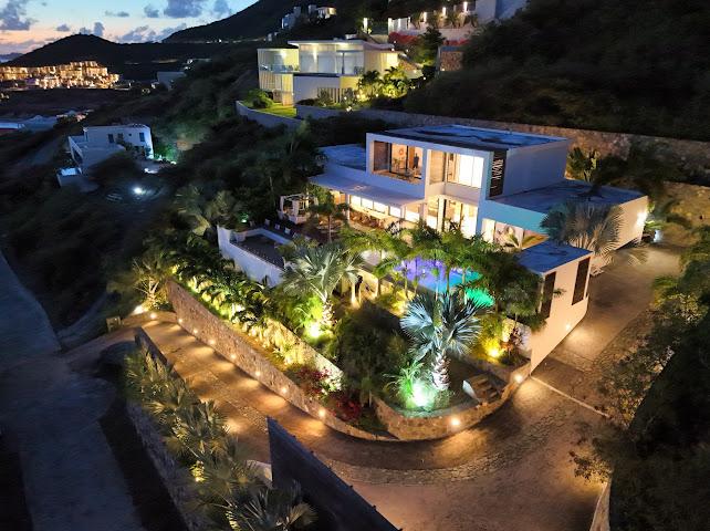 villa vanille vue nuit
